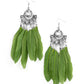 Plume Paradise - Green Earring