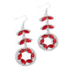 Polished Pattern - Red Earring