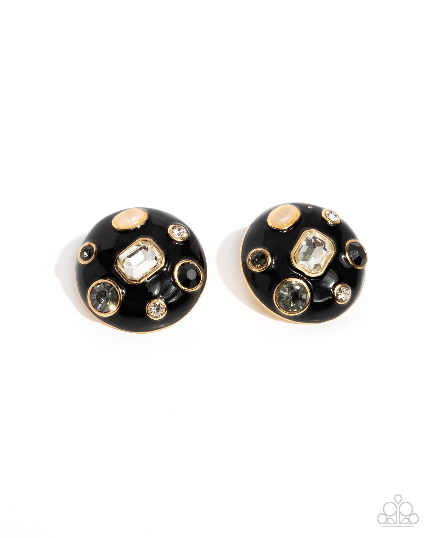 Polished Potential - Black Earring