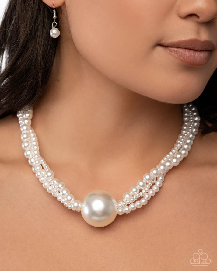 Polished Professional - White Necklace