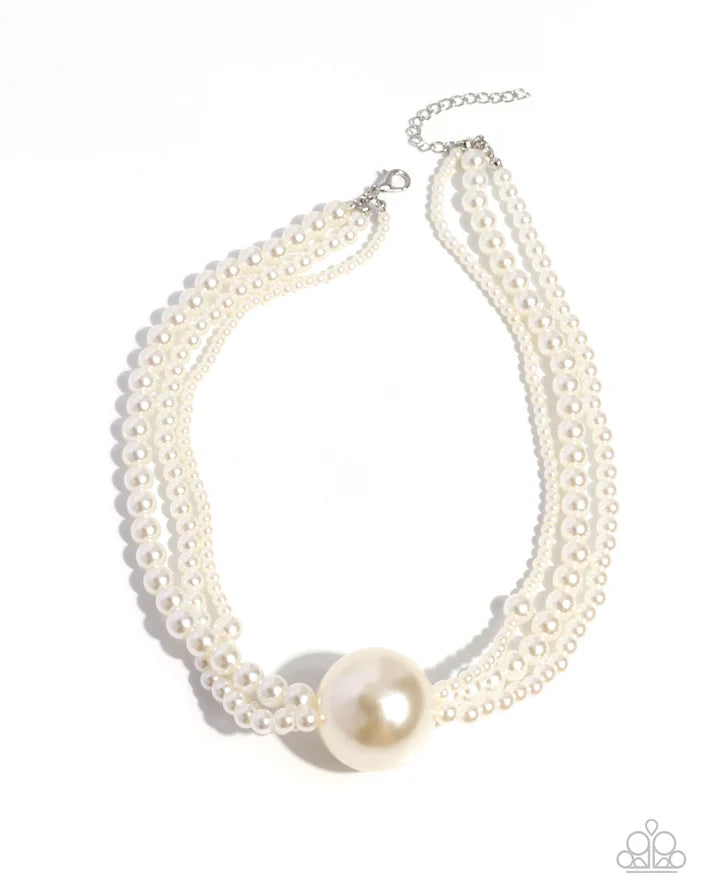 Polished Professional - White Necklace
