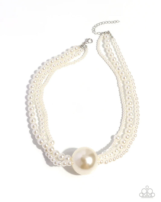 Polished Professional - White Necklace