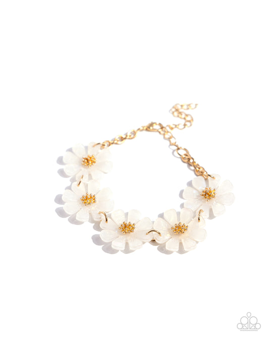 Poppin Pastel - White Bracelet