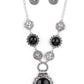 Poppy Persuasion - Black Necklace