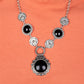 Poppy Persuasion - Black Necklace