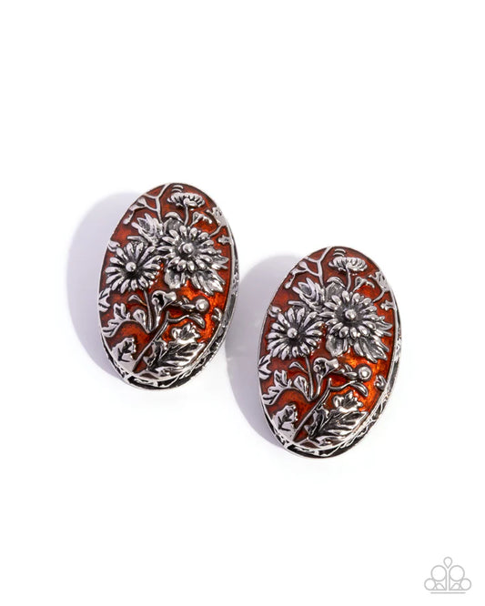 Portrait of Perfection - Orange Earring