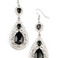 Posh Pageantry - Black Earring