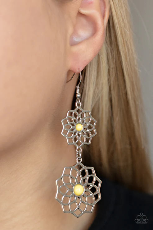 Posh Posy - Yellow Earring