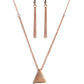 Posh Pyramid - Copper Necklace
