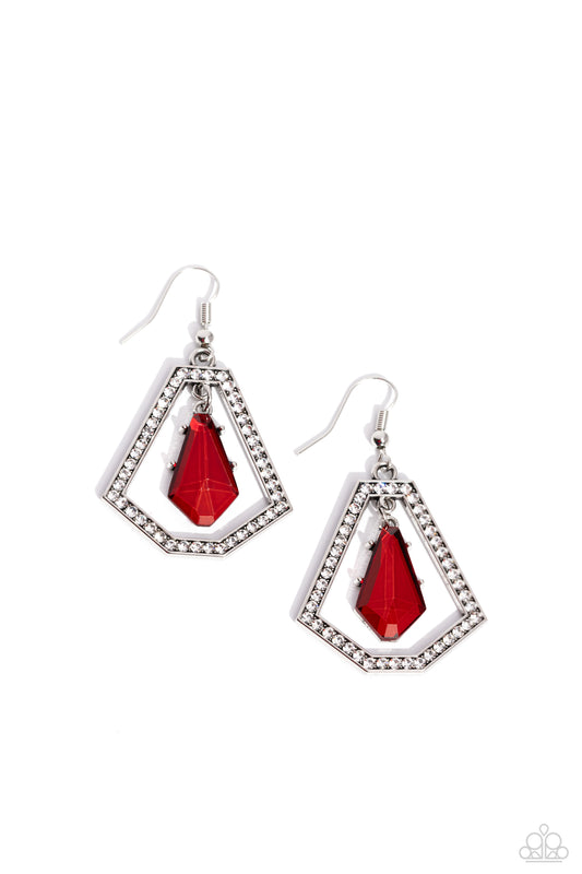 Poshly Photogenic - Red Earring
