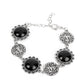 Positively Poppy - Black Bracelet