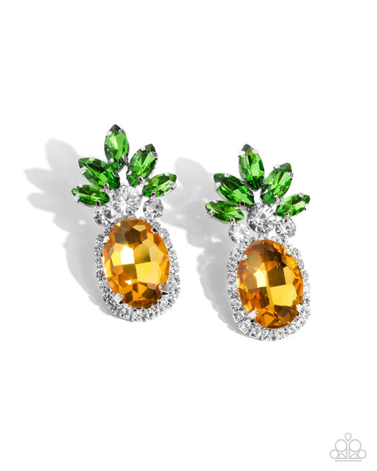 Prismatic Pineapple - Yellow Earring