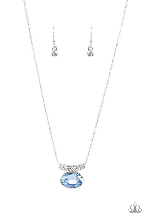 Pristinely Prestigious - Blue Necklace