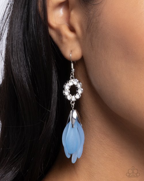 Profuse Petals - Blue Earring