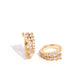 Pronged Parisian - Gold Earring