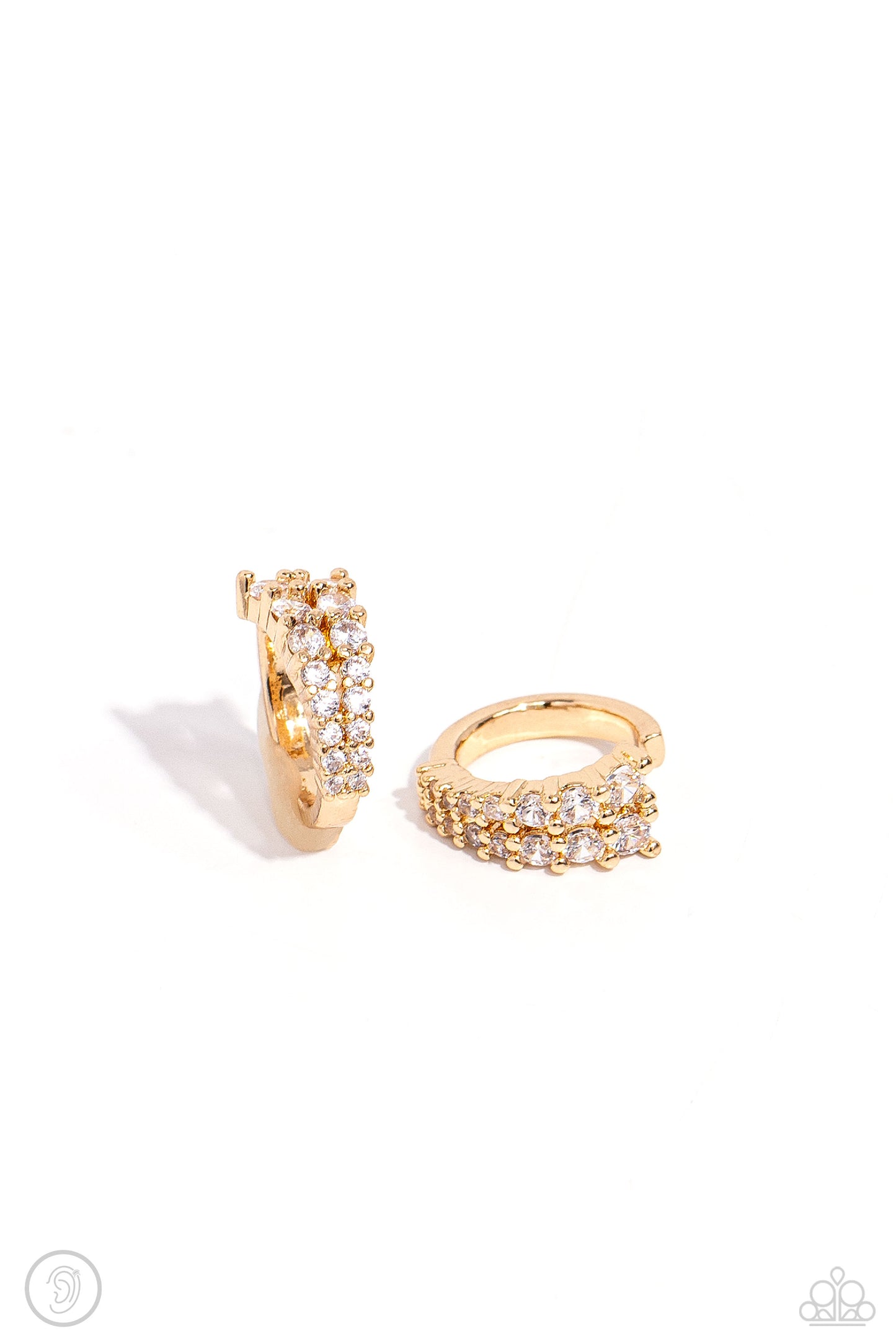 Pronged Parisian - Gold Earring