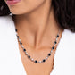 Pronged Passion - Black Necklace