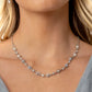 Pronged Passion - Silver Necklace