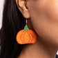 Pumpkin Pizzazz - Orange Earring