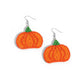 Pumpkin Pizzazz - Orange Earring