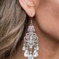 Queen Of All Things Sparkly - White Earring