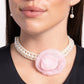 Radiant Rosette -  Pink Necklace