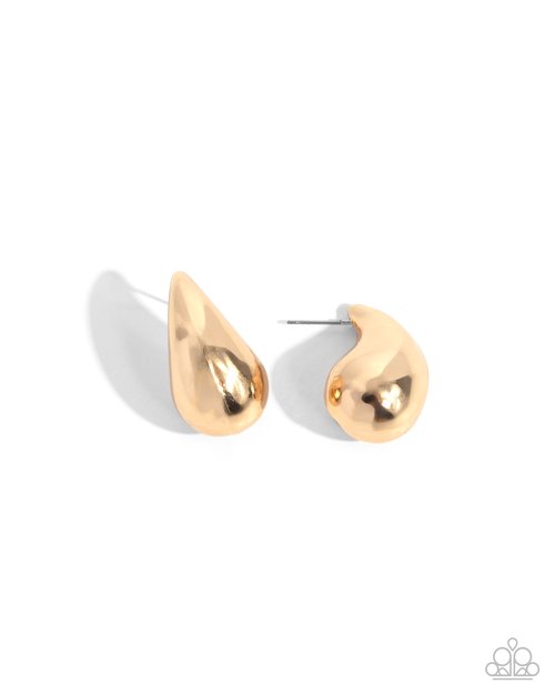 Raindrop Reveal - Gold Earring