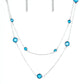 Raise Your Glass - Blue Necklace