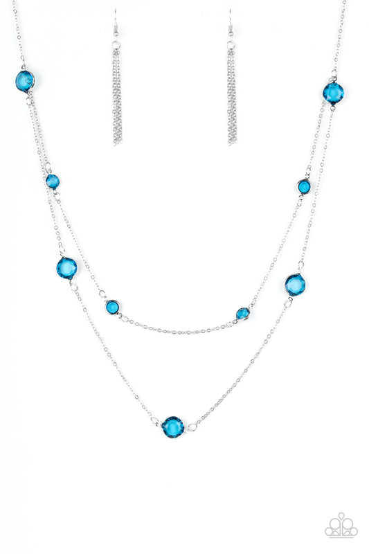 Raise Your Glass - Blue Necklace