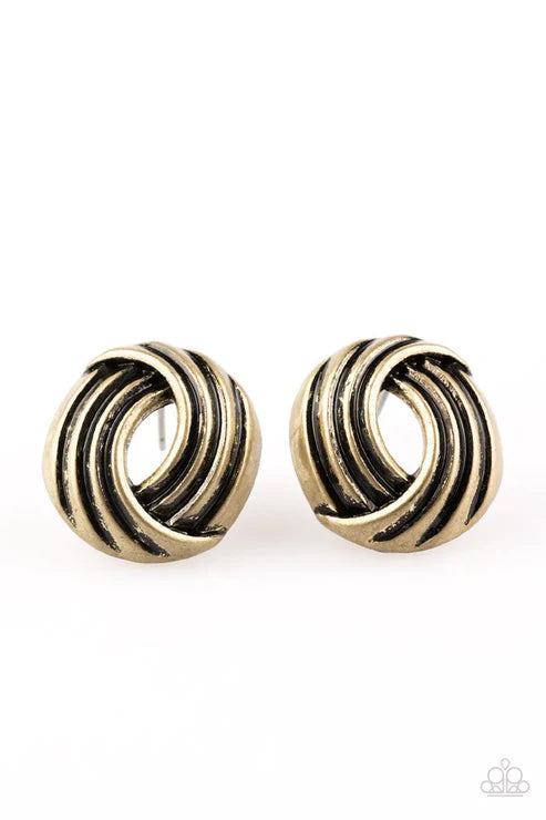 Rare Refinement - Brass Earring