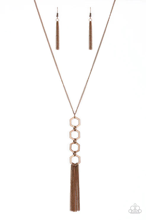 Ready, Set, GEO - Copper Necklace