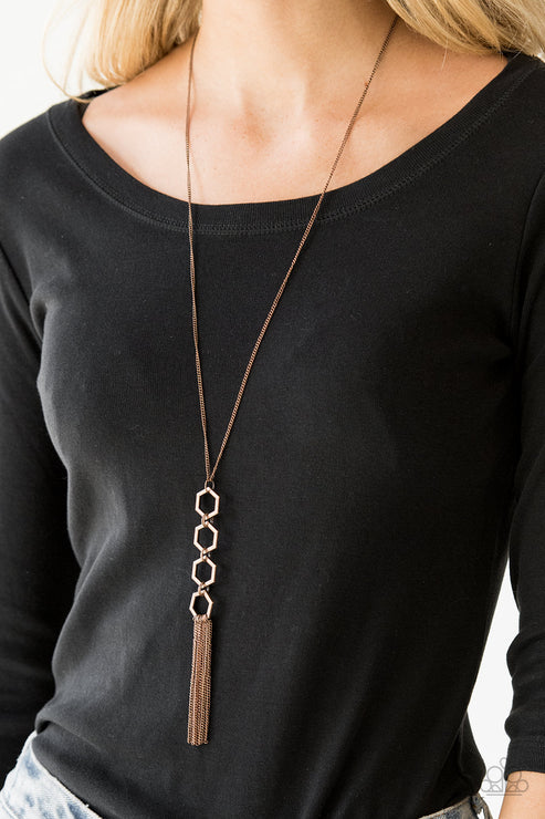 Ready, Set, GEO - Copper Necklace