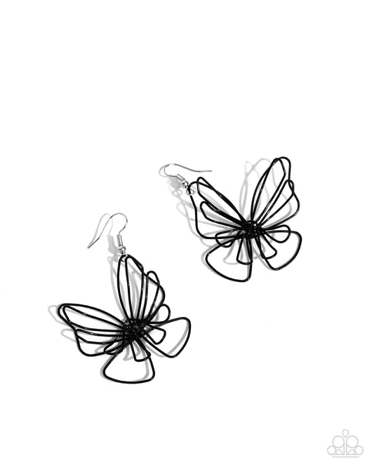 Rebirthed Radiance - Black Earring