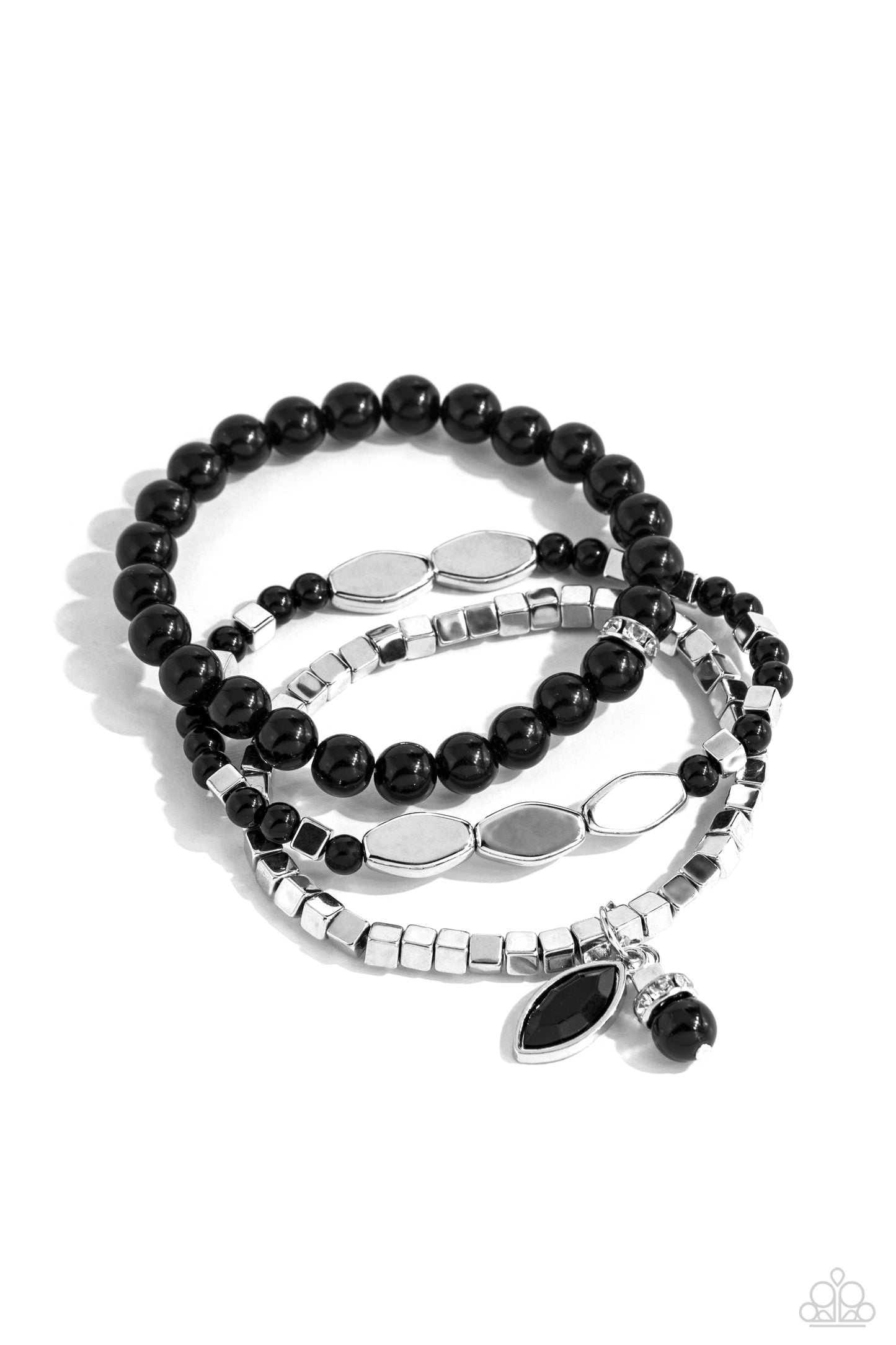 Redefined Romance - Black Bracelet