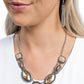 Regally Roped - Brown Necklace