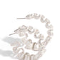 Resolutely Ruffled - White Earring