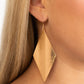 Retro Rally - Gold Earring