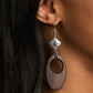 Retro Reveal - Brown Earring