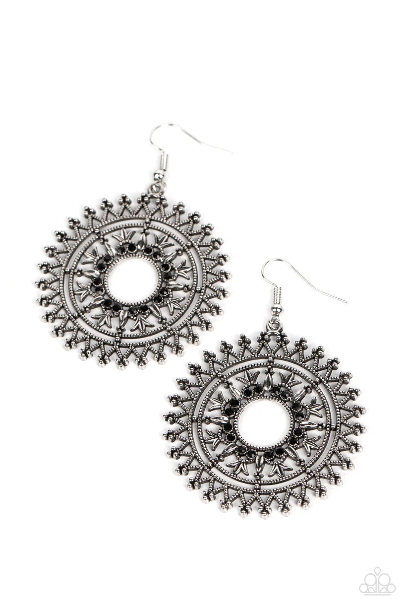 Revel In Radiance - Black Earring