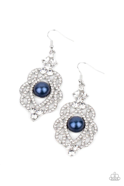 Rhinestone Renaissance - Blue Earring