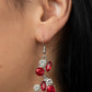 Rhinestone Reveler - Red Earring