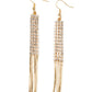 Rhinestone Romance - Gold Earring
