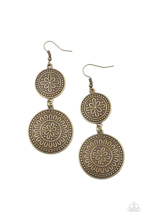 Road Trip Paradise - Brass Earring