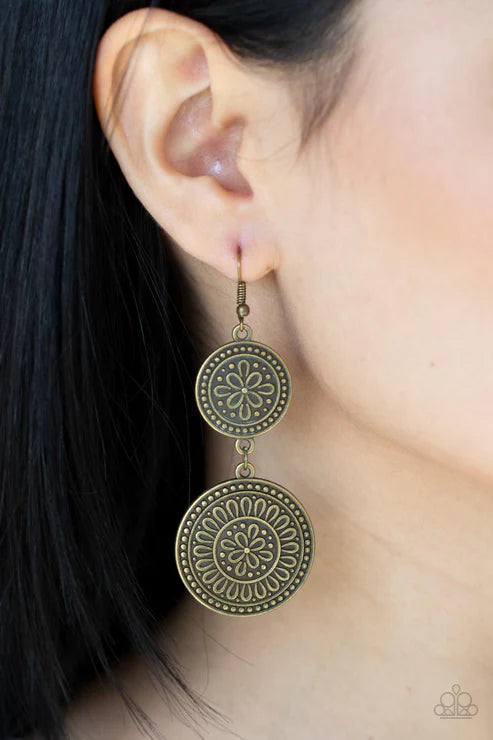 Road Trip Paradise - Brass Earring