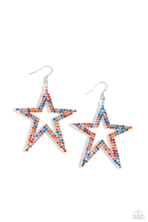 Rockstar Energy - White Earring