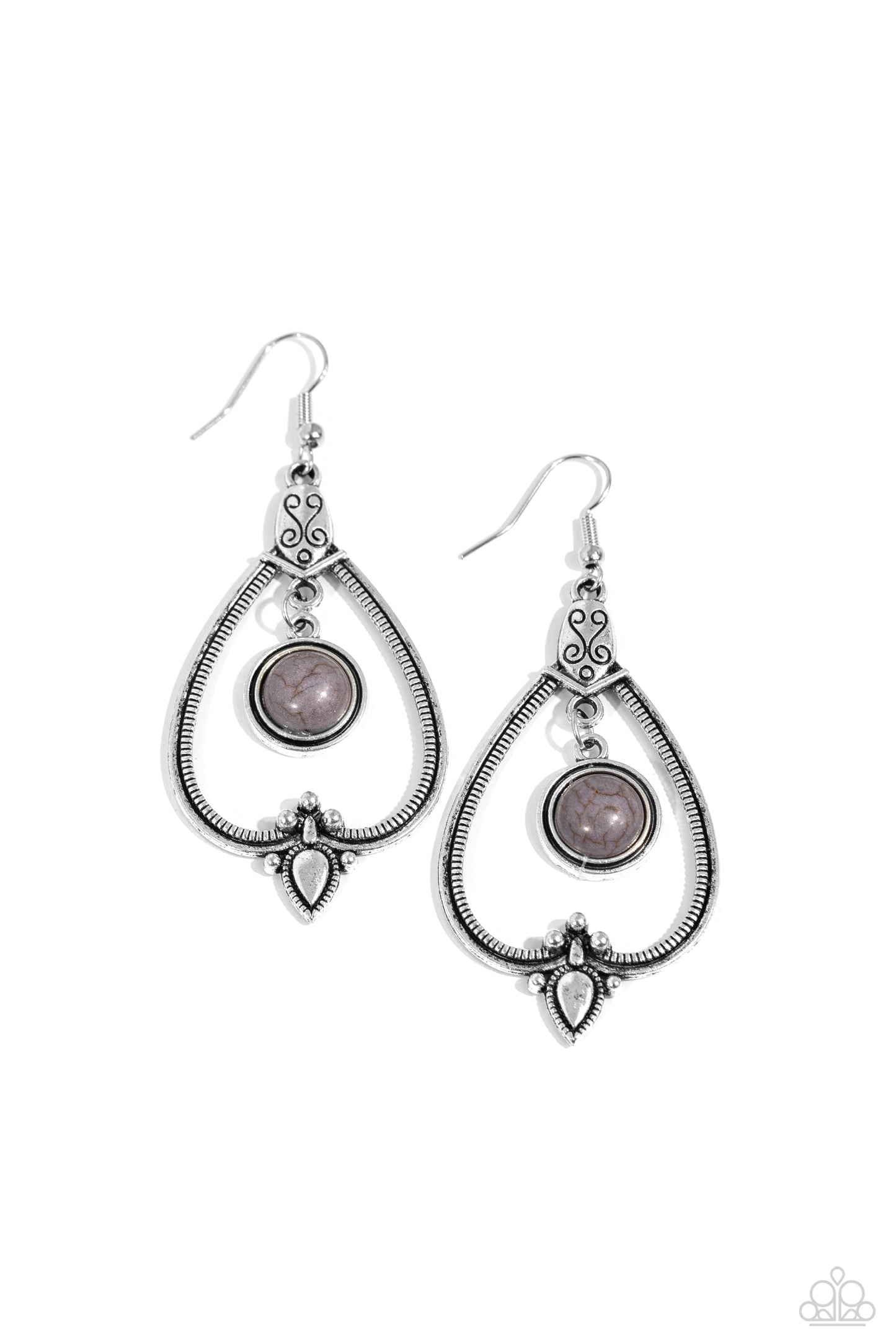 Rocky Mountain Royalty - Silver Earring