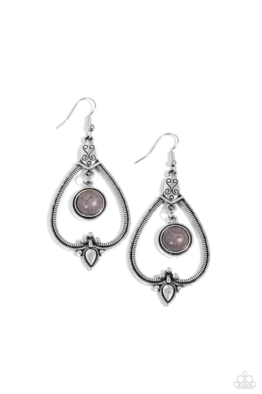 Rocky Mountain Royalty - Silver Earring
