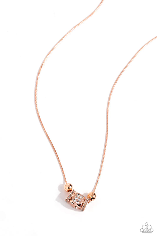 Rolling the Dice - Copper Necklace