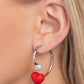 Romantic Representative - Red Earring