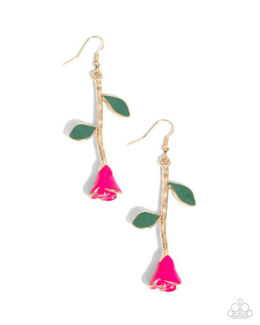 Rose Reality - Pink Earring